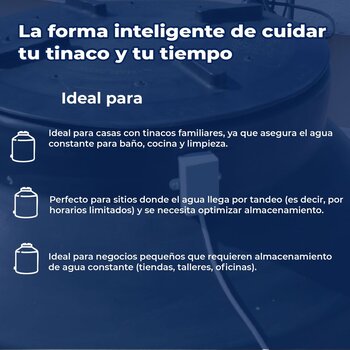 Electronivel Medidor Agua Digital Sensor Tinaco 1100-2500L