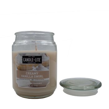 Vela aromática creamy van swirl 18 oz