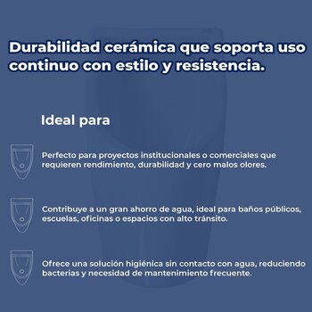 Mingitorio Para Sanitario Mojave Seco Blanco Helvex