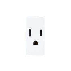 Contacto Sencillo Polarizado Modus Pro Blanco