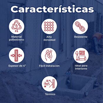 Panel W Losa Estructural Poliestireno 4 pulg