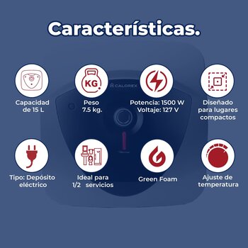 Calentador Depósito Eléctrico 15 L Levare 0.5 Servicios