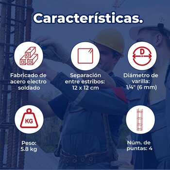 Castillo armex 1/4 12X12 4 puntas 6ML FISC.(7