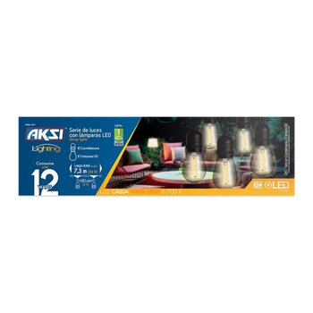SERIE LUCES 7.3 M 12 SOQUETS INC. 13 FOCOS LED 1W