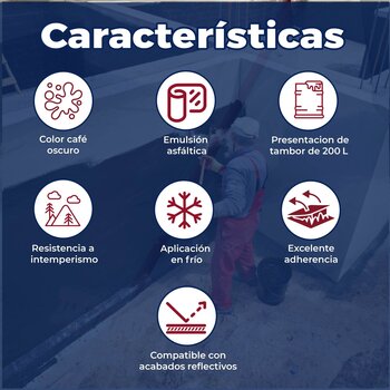 Impermeabilizante Asfáltico Emultex ASB Protexa 200 Lt