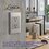Placa de Contacto Duplex Color Plata Luxica