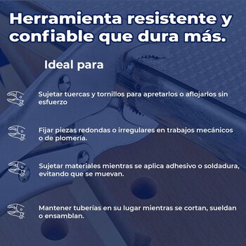 Pinza de presión 7" Pulgadas Mordaza Curva Truper