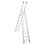 Escalera Aluminio Cuprum Convertible 21 Peldaños