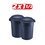 Paquete 2 x 1 1/2 cesto 121 l