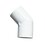 Codo PVC Hidráulico Cedula 40 45 x 13 mm