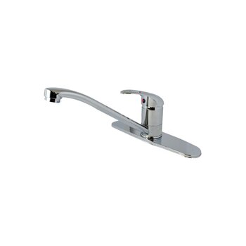 Llave Mezcladora Monomando Para Fregadero 8" Con Cubierta Rugo