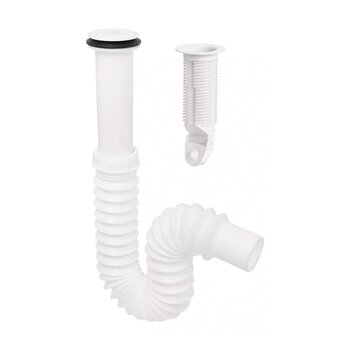 CESPOL LAVABO FLEXIBLE TIPO P C/MEMBRANA ANTI-OLORES