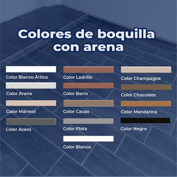 Boquilla con arena 10 kg Crest color marfil