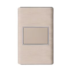 Placa Ciega Color Dorado Luxica