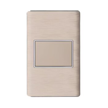 Placa Ciega Color Dorado Luxica