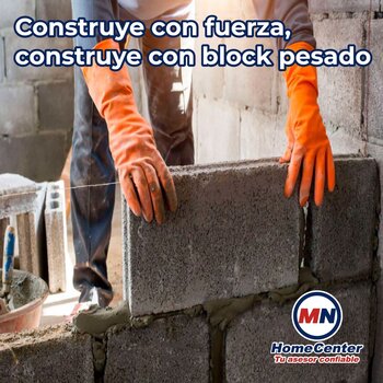 Block Pesado 10 x 20 x 40 cm Para Construcción