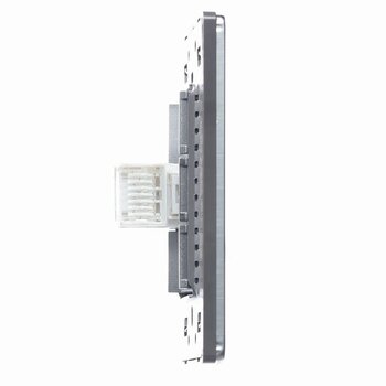 Placa Toma Telefónica Anodizada marca Lucek modelo BP17MA