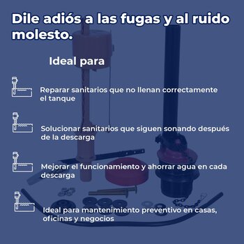Juego Reparación Con Válvula Llenado WC Fluidmaster