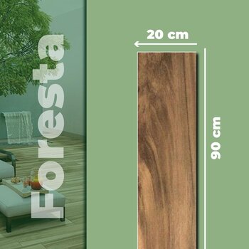 Piso Tipo Madera Foresta castaño Daltile 20x90 cm GF01