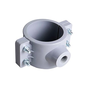 Abrazadera PVC Hidráulica 1½ x ½ pulg