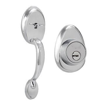 Cerradura Entrada Gatillo Cromo Mate Venecia Yale LL/M