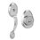Cerradura Entrada Gatillo Cromo Mate Venecia Yale LL/M