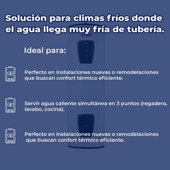 Calentador Depósito Eléctrico Calorex Vattium 108 L 3 Servicios