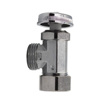 Llave Angular Cromada 013 x 013 mm ½ x ½ Rugo
