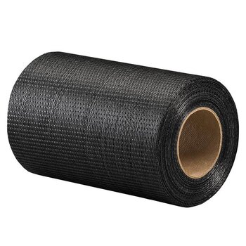 Malla Tela Fibra de Vidrio Para Reparación de Techo Negro 7.62 m