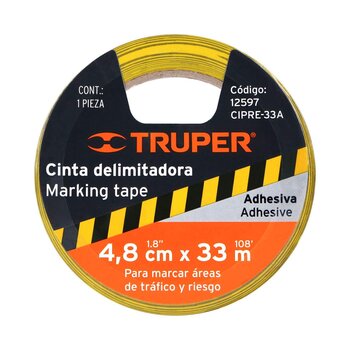 Cinta Delimitadora Amarilla/Negro 33 MTS