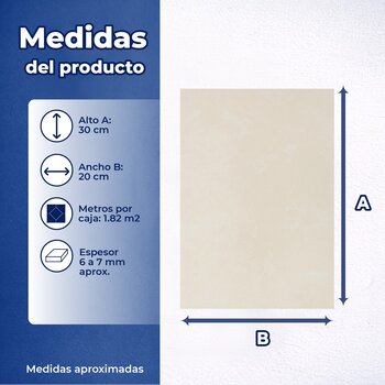 Azulejo Roma Gris Vitromex 20x30 cm