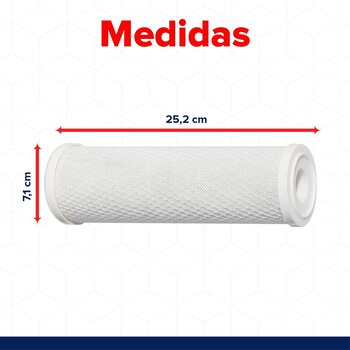 Cartucho de Repuesto Carbón Activado Secundario Osmosis Rotoplas