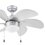 Ventilador de techo tramontana 30 pulgadas plata con luz
