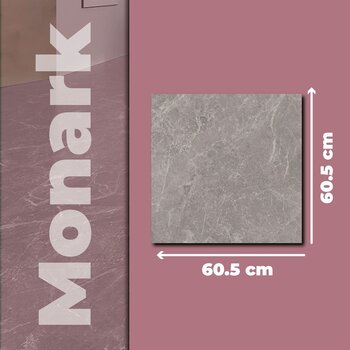 Piso Tipo Mármol Monark Gray Daltile 60.5x60.5 cm ZM07