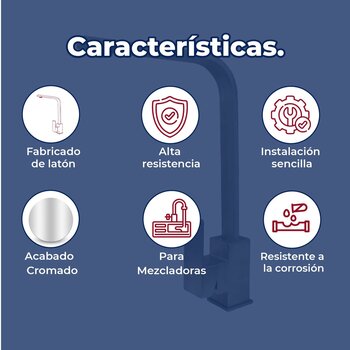 Llave Mezcladora Monomando Para Fregadero Rugo 014FM