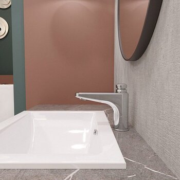Llave de Lavabo Temporizadora a Piso Helvex TV-122