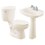Paquete Sanitario Redondo Maya con Pedestal Hueso