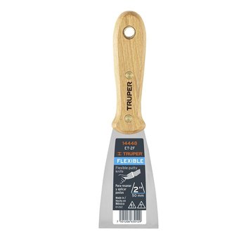 Espátula Flexible 2" Con Mango de Madera Truper