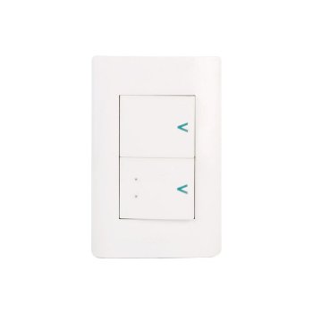 Placa 2 Apagador Sencillo Lucek Blanco BA023B