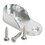 Brida para Tubo Ovalado Handy Home Cromo