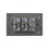 Placa 1 Apagador Sencillo 2 Contactos Lucek Flat Blanco