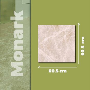 Piso Tipo Mármol Monark Beige Daltile 60.5 x 60.5 cm ZM06