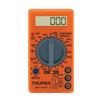 Multimetro Digital Escolar Mut-830