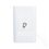 Placa 1 Toma Coaxial marca Lucek Blanco