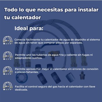 Kit de Instalación Coflex Para Calentador de Depósito