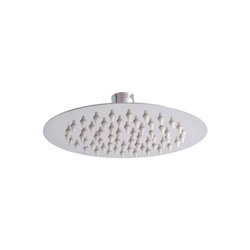 Regadera Sin Brazo Redonda Rugo Ultra Delgada 6X6" Acero Inox