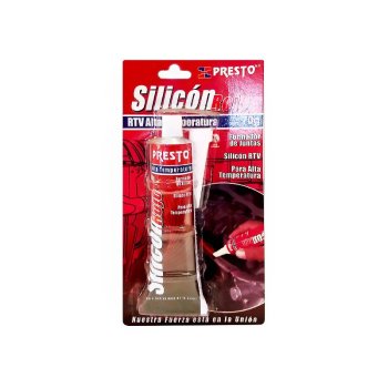 Silicón Automotriz RTV Presto Rojo 70 gr