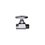 Llave Angular Cromada 013 x 013 mm ½ x ½ Rugo