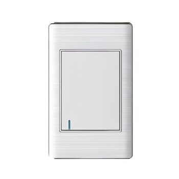 Placa Con 1 Apagador Sencillo Color Blanco Luxica