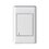 Placa Con 1 Apagador Sencillo Color Blanco Luxica